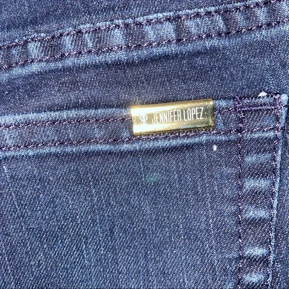 Jennifer Lopez Dark Wash Denim Blue Jean Capris Size 2 Women’s Midrise Crop - Picture 3 of 6
